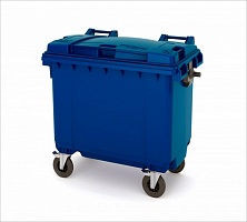 Мусорный бак синий 770 литров в Рязани выбрать из каталога ПластикПроф