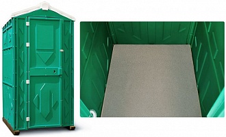 Мобильная туалетная кабина Эконом с ровным полом купить в Рязани